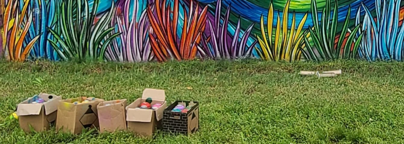 Mural work by Maria Popescu