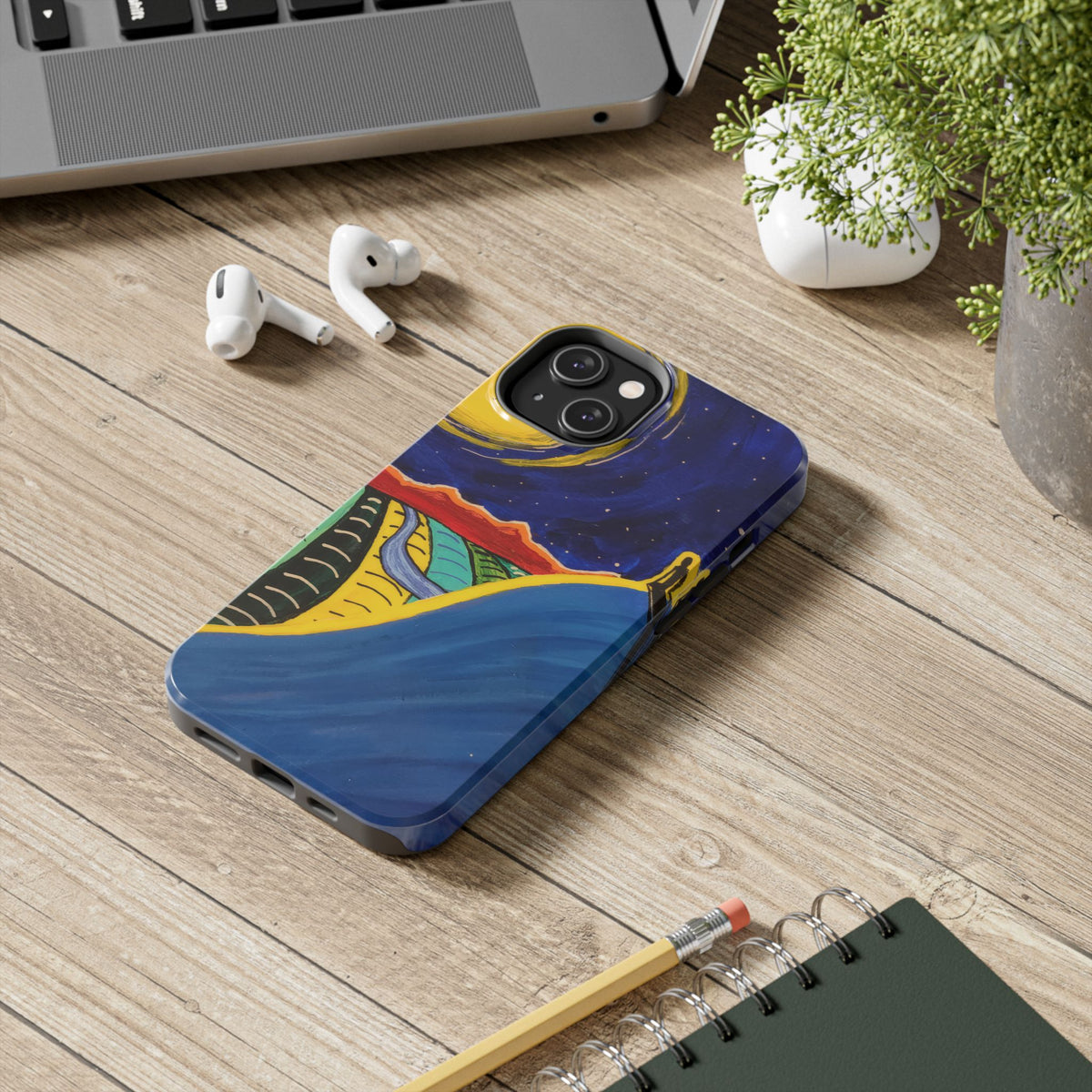 Moon on Hill — Phone Case