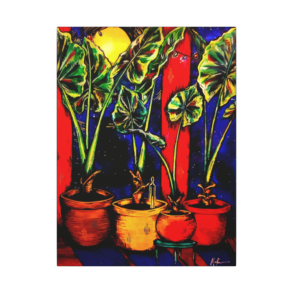 Man in the Plants — Canvas