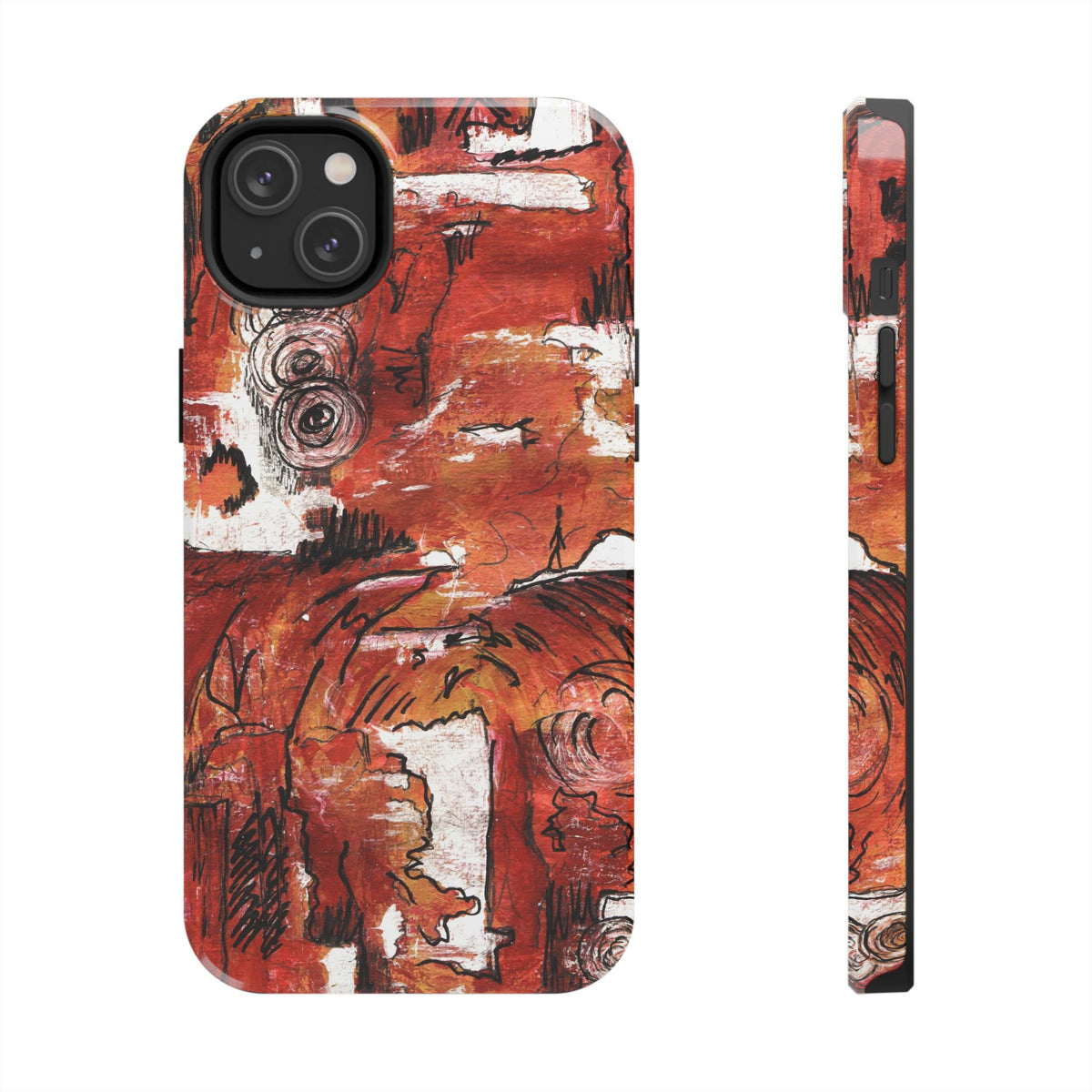 Red Waves — Phone Case