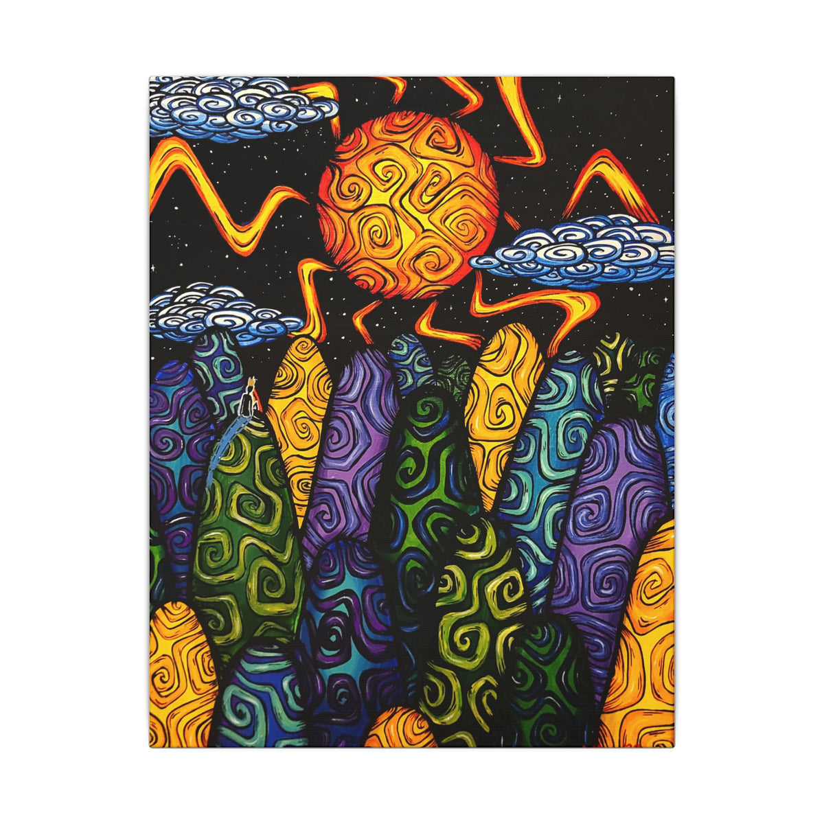 New King on Hills — Canvas