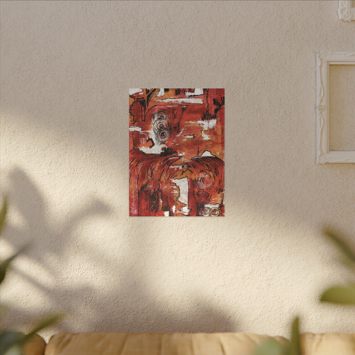 Red Waves — Canvas