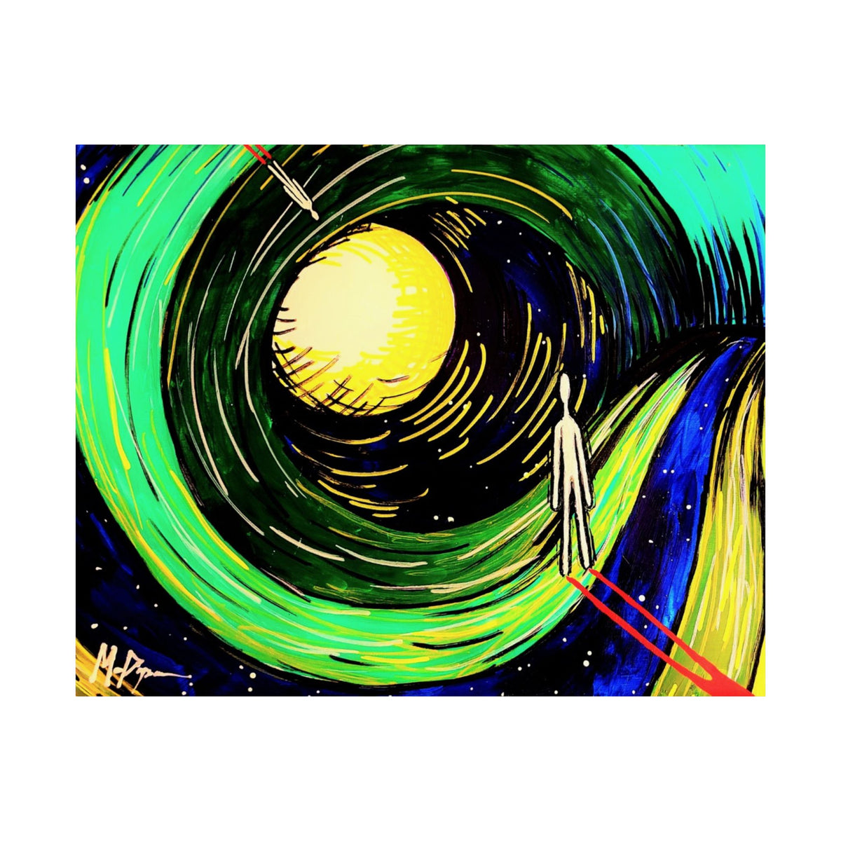 Curve Around Moon