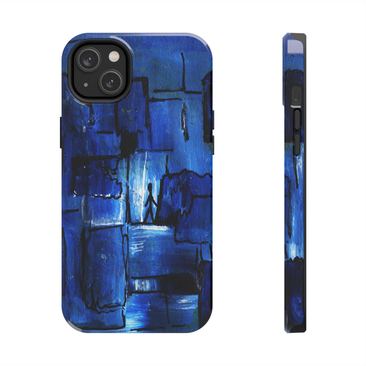 Blue Squares — Phone Case