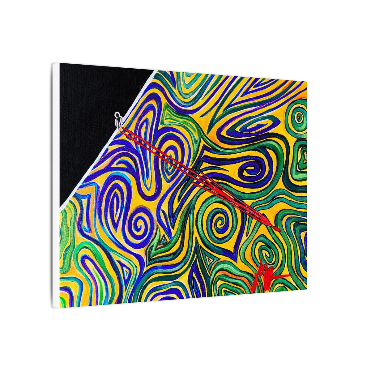 Looking Over the Edge — Canvas