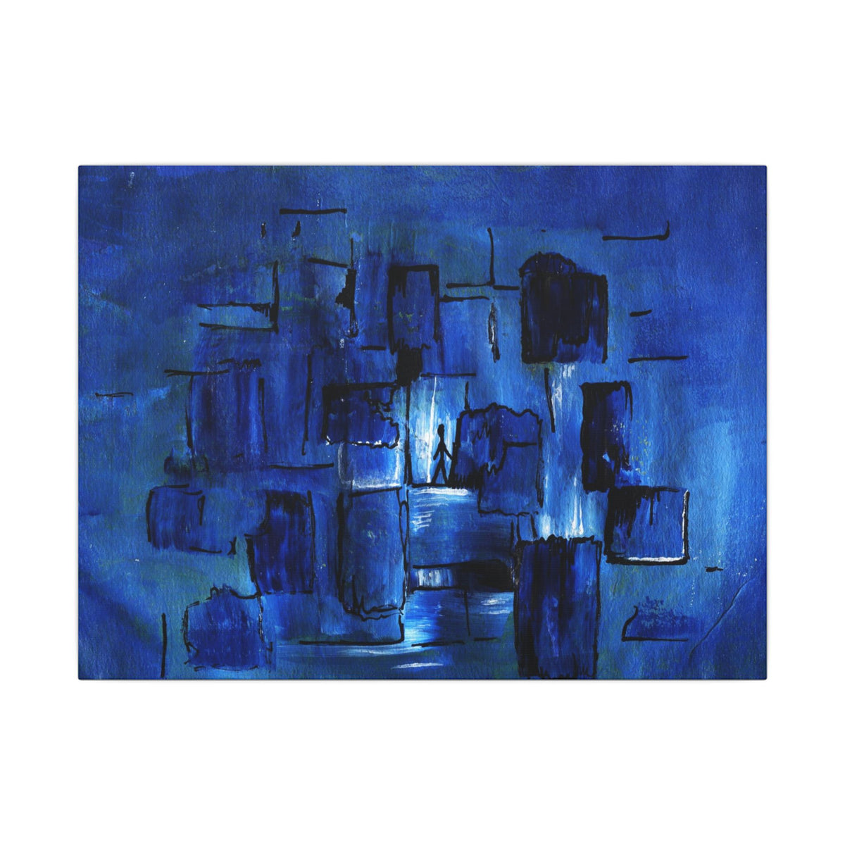 Blue Squares — Canvas