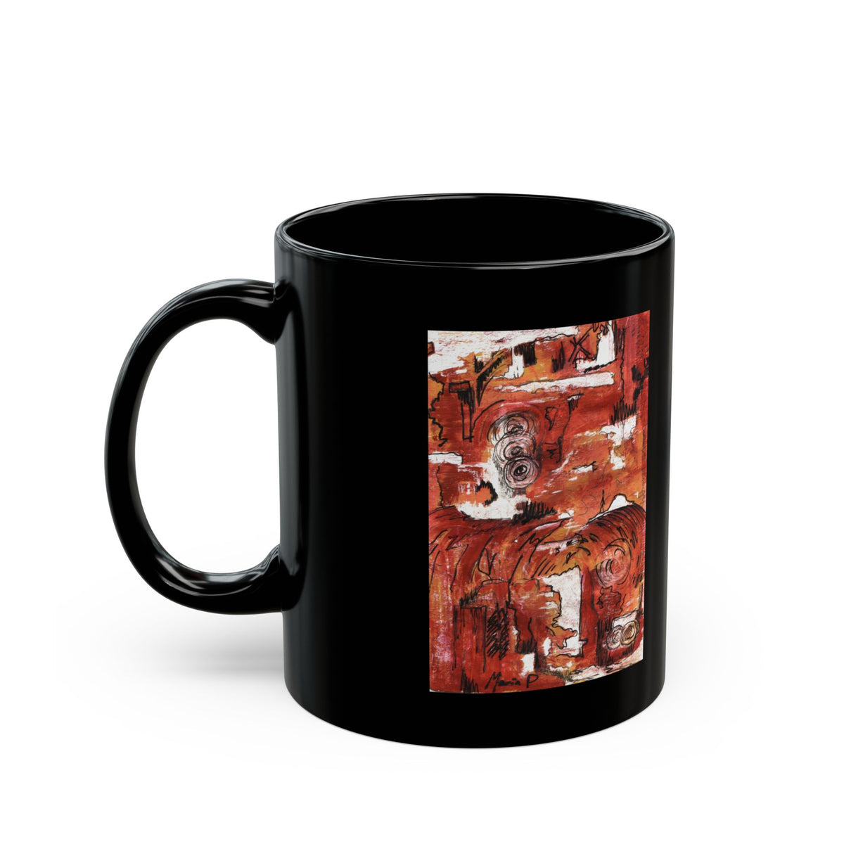 Red Waves — Mug