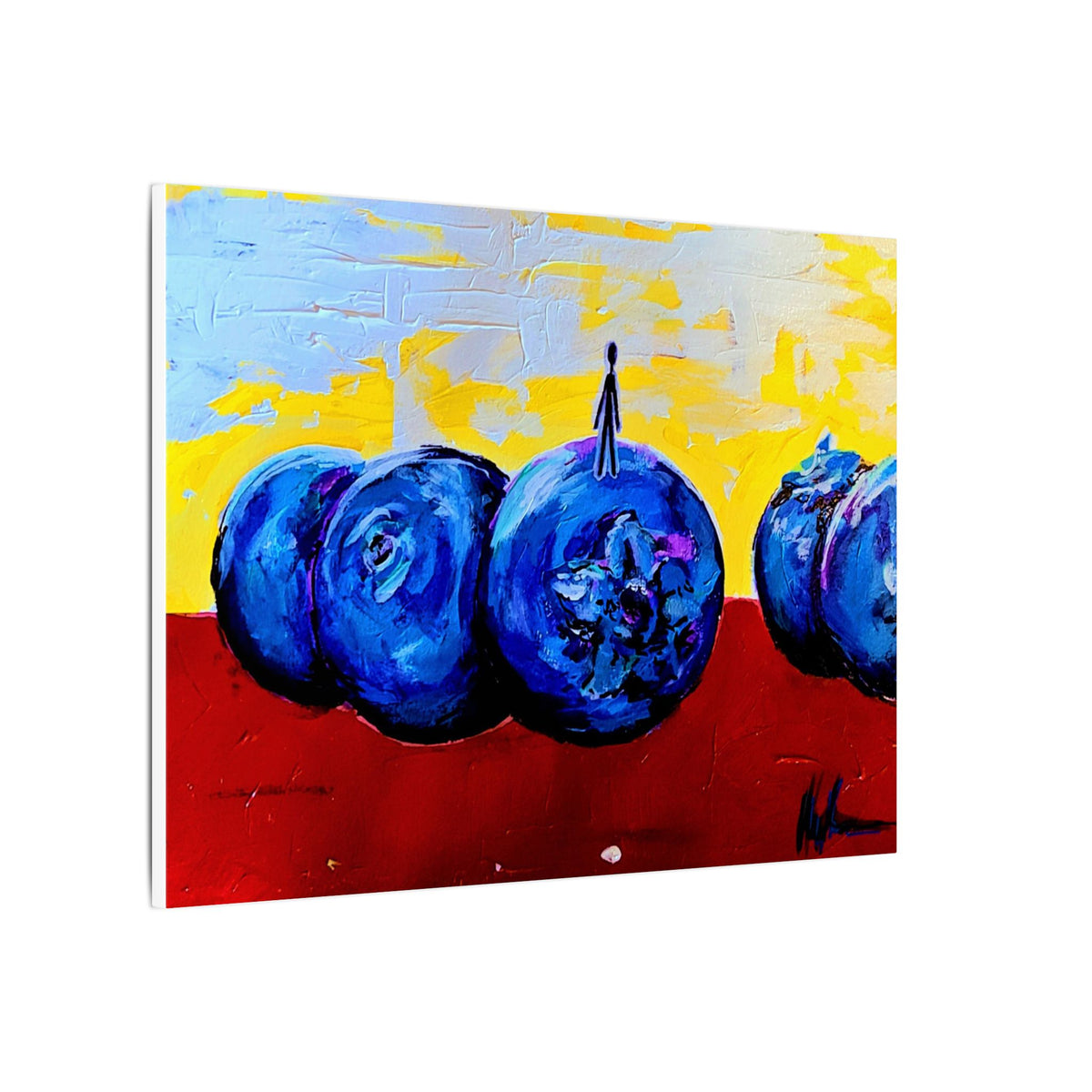 Man on the Blueberries — Canvas