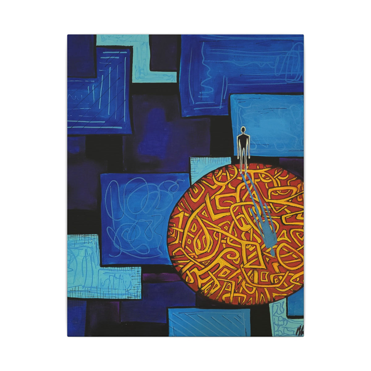 Message on the Moon — Canvas