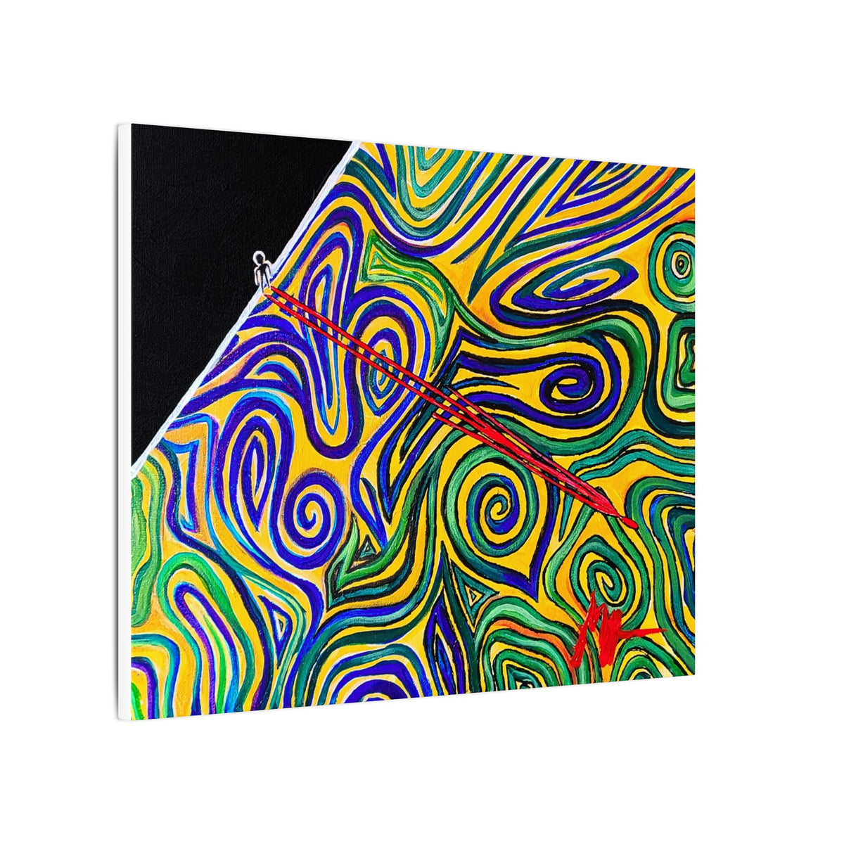 Looking Over the Edge — Canvas