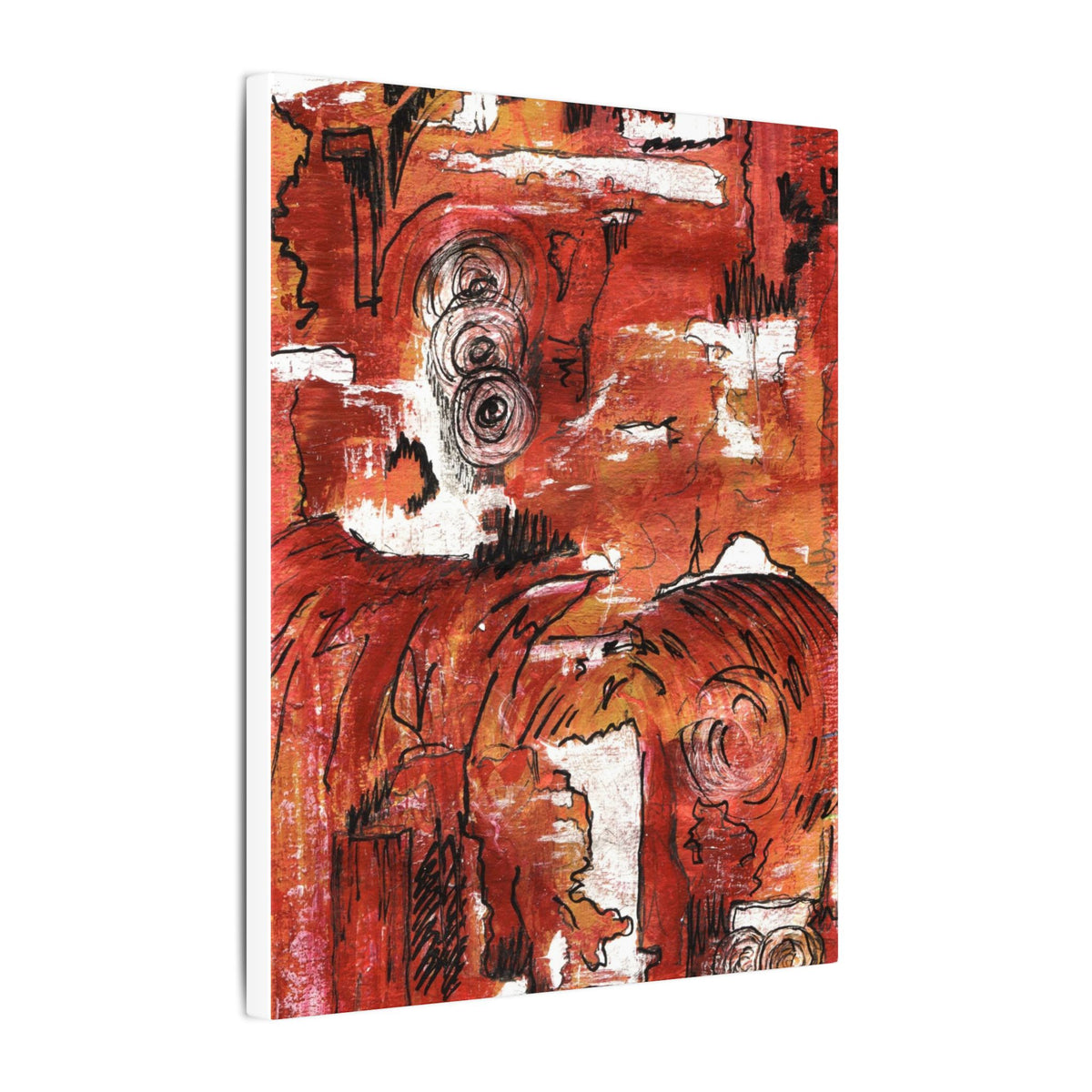 Red Waves — Canvas