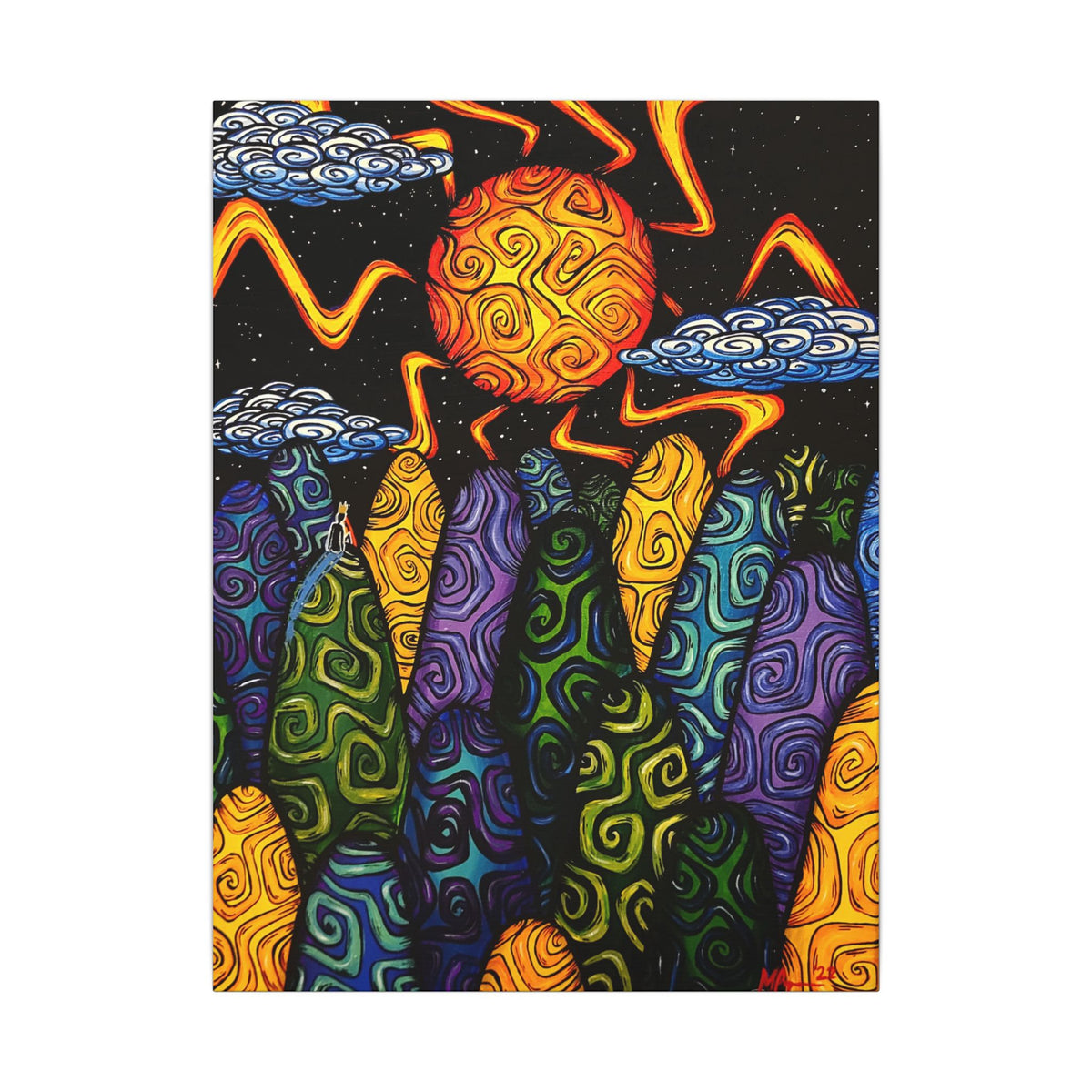 New King on Hills — Canvas