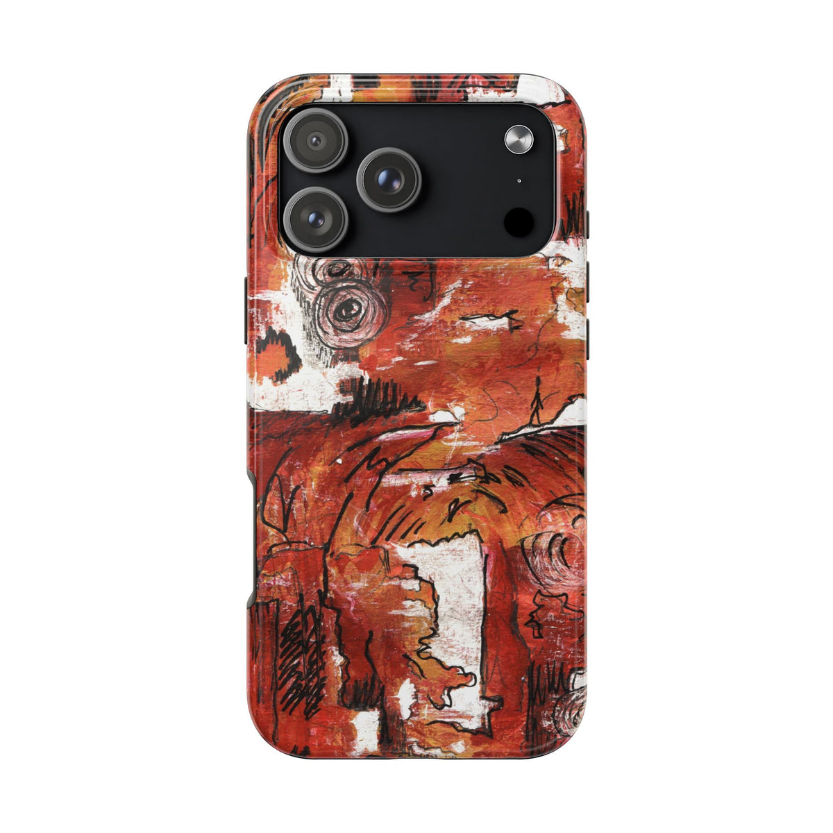 Red Waves — Phone Case