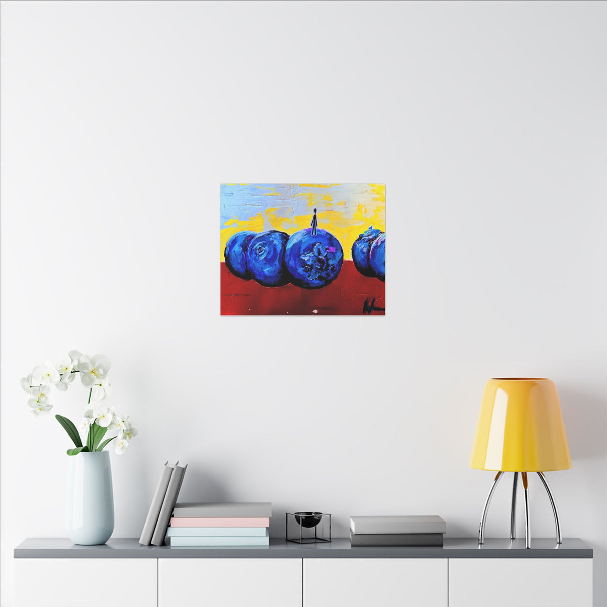 Man on the Blueberries — Canvas