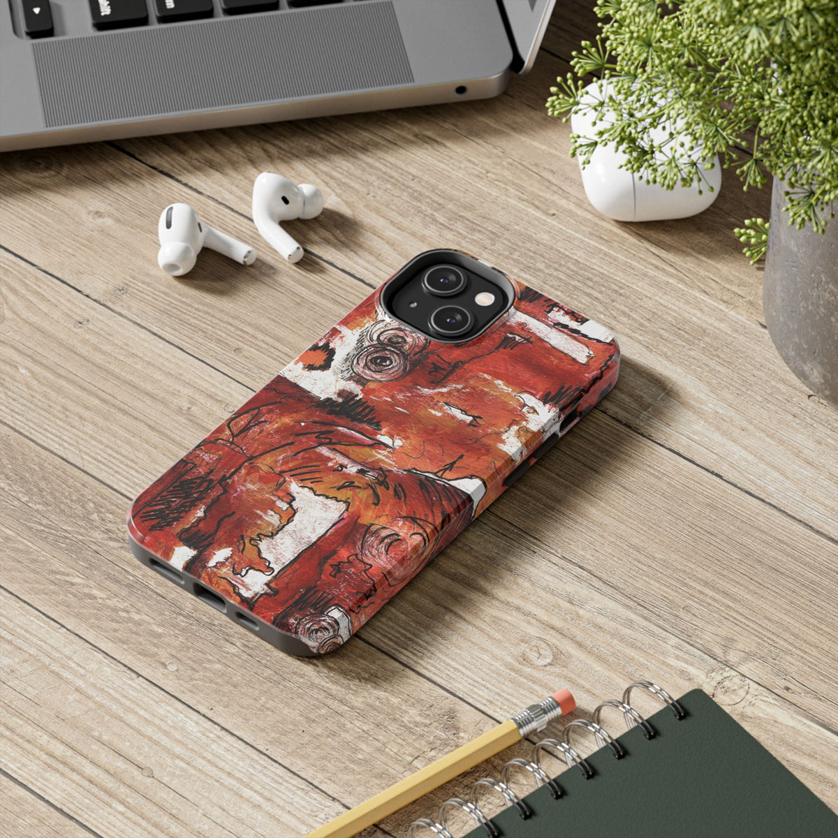 Red Waves — Phone Case