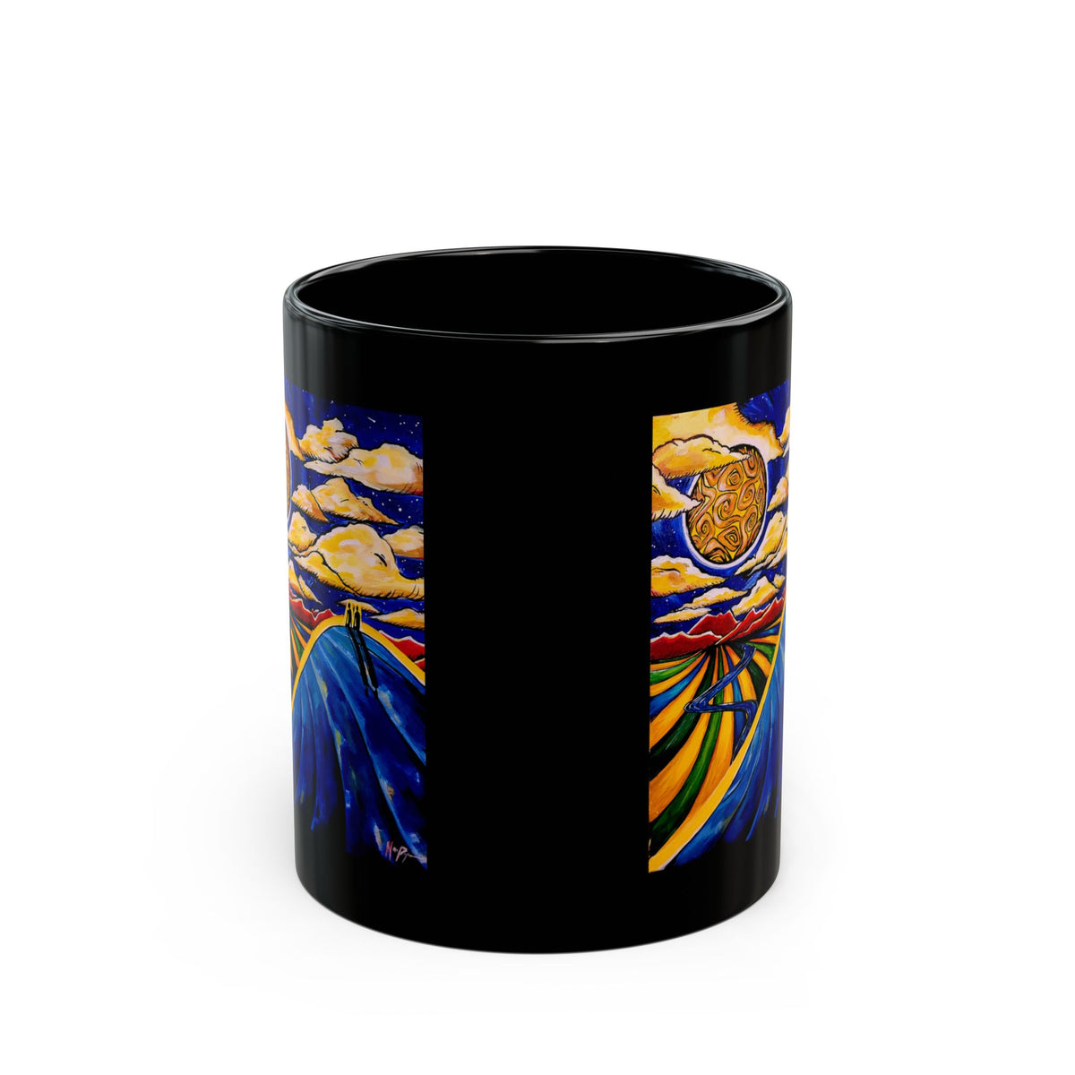 Two People on a Hill — Mug