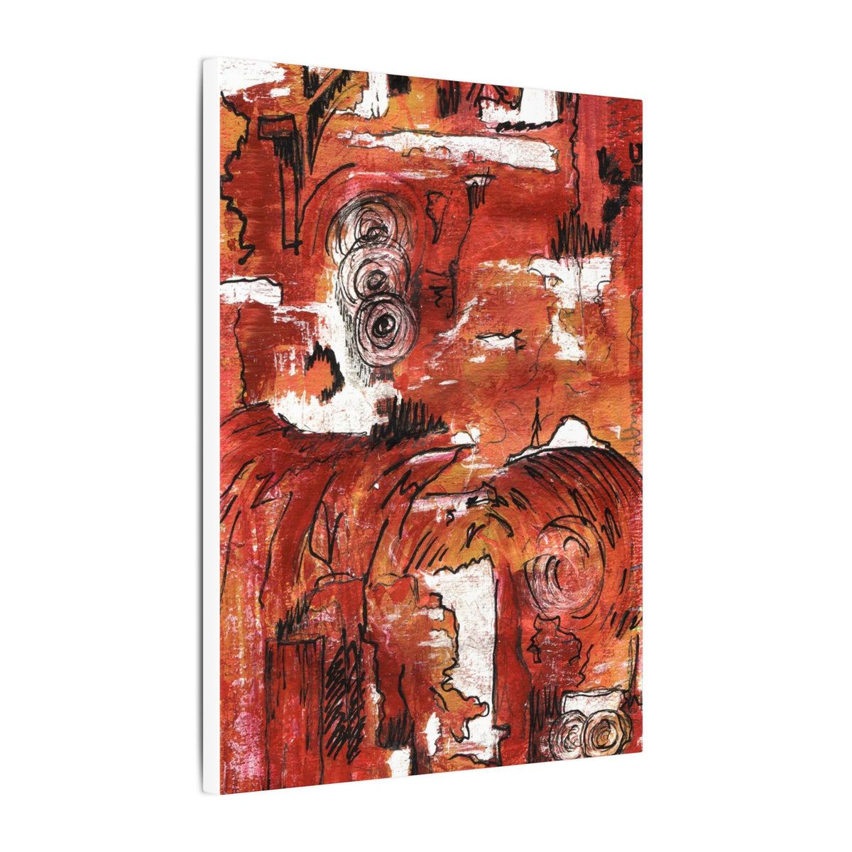 Red Waves — Canvas