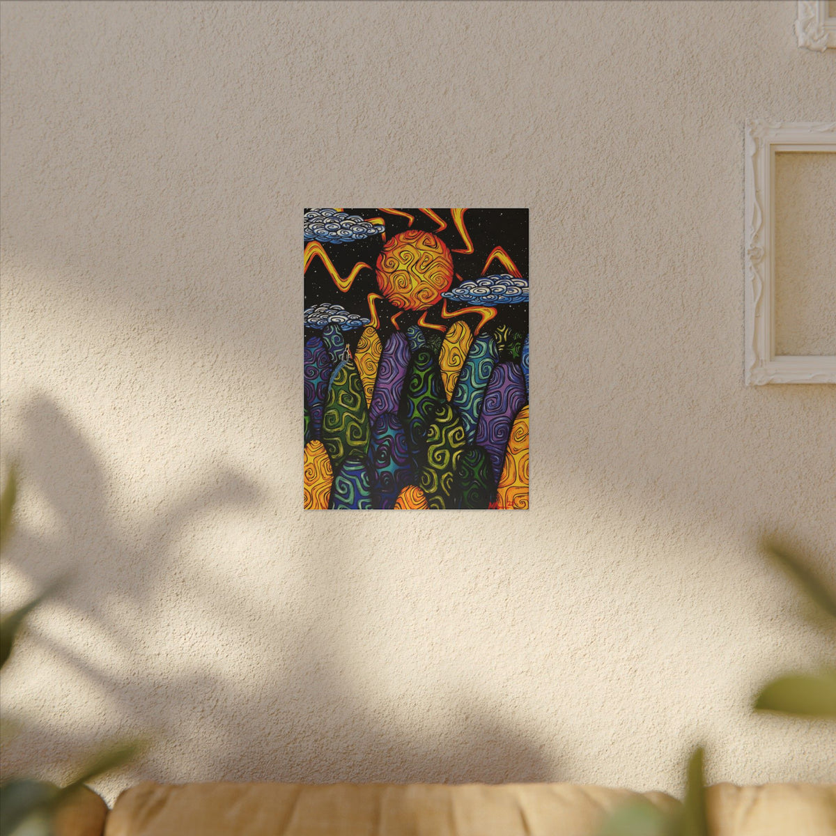 New King on Hills — Canvas
