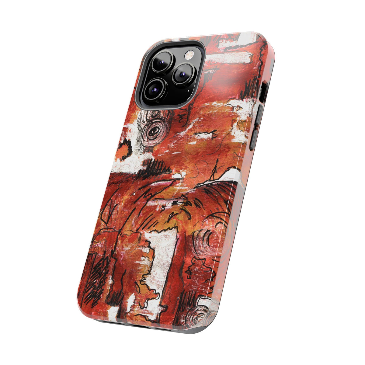Red Waves — Phone Case