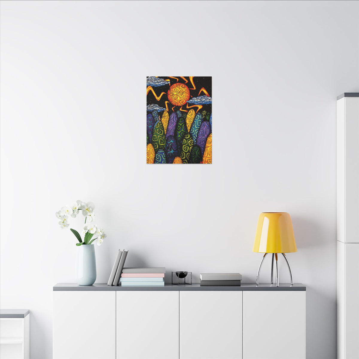 New King on Hills — Canvas