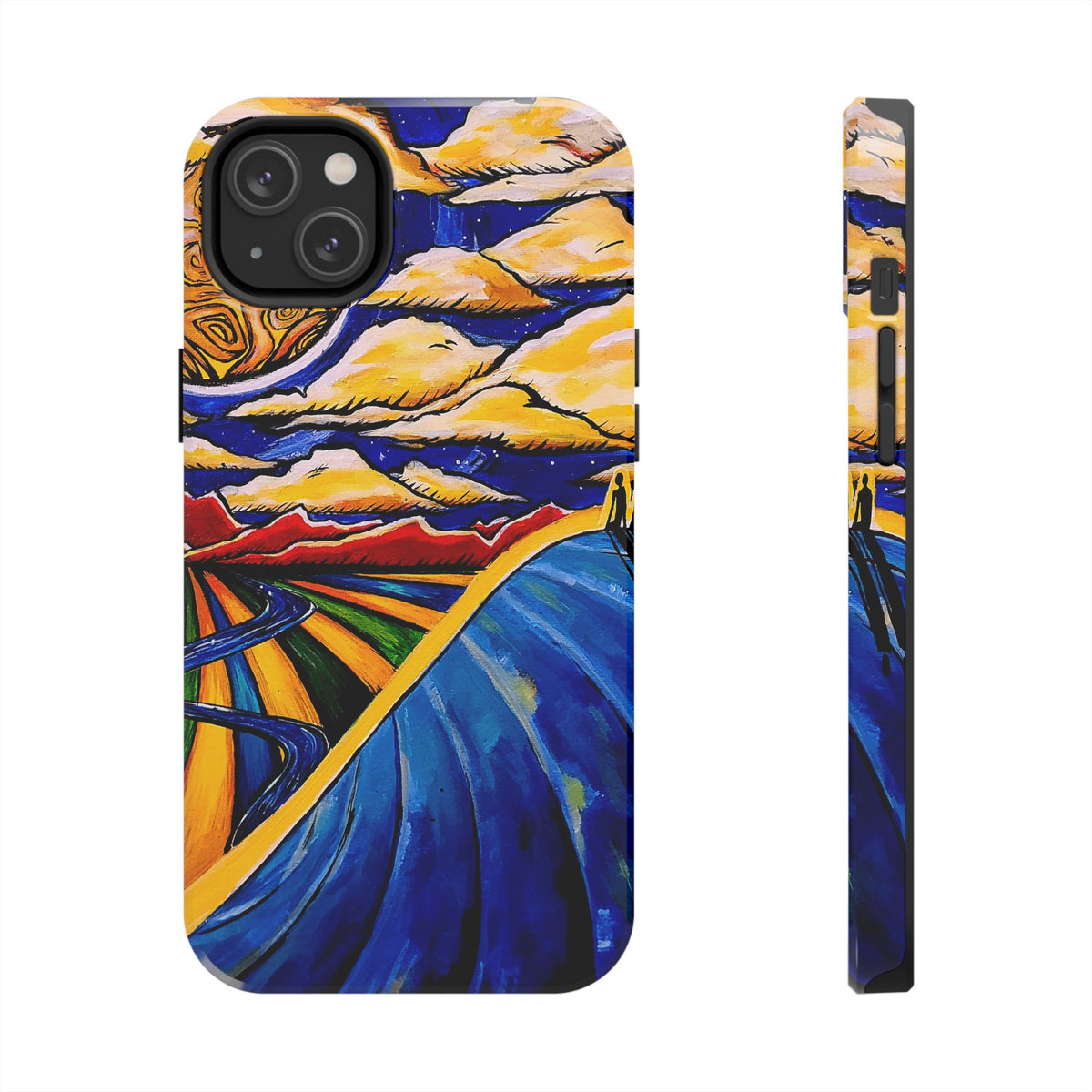 Two People on a Hill — Phone Case