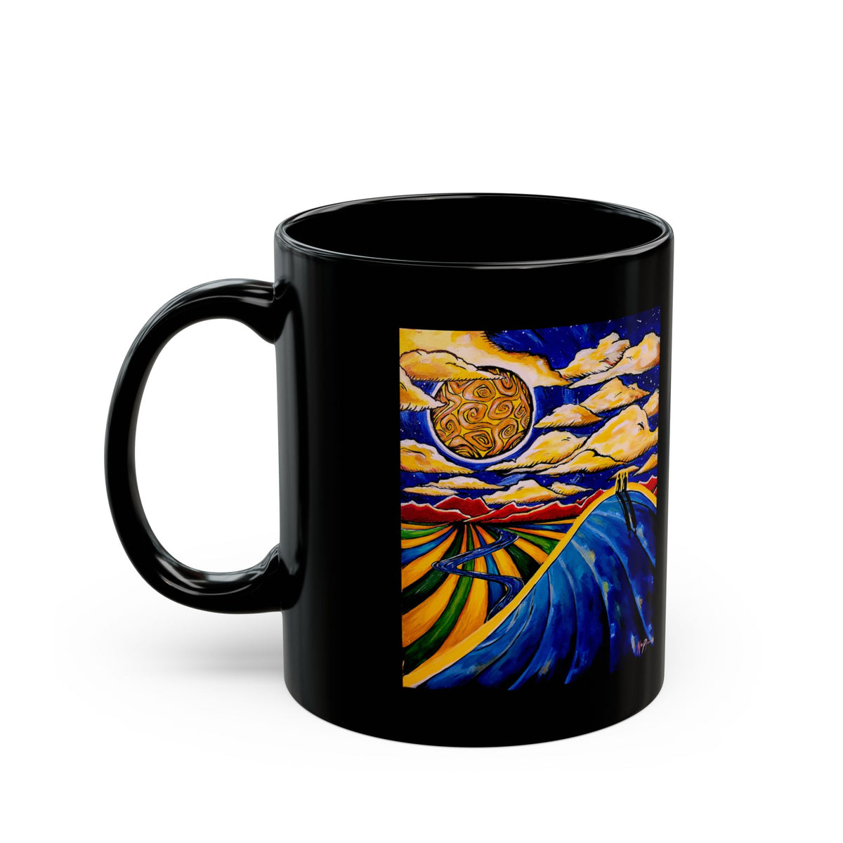 Two People on a Hill — Mug