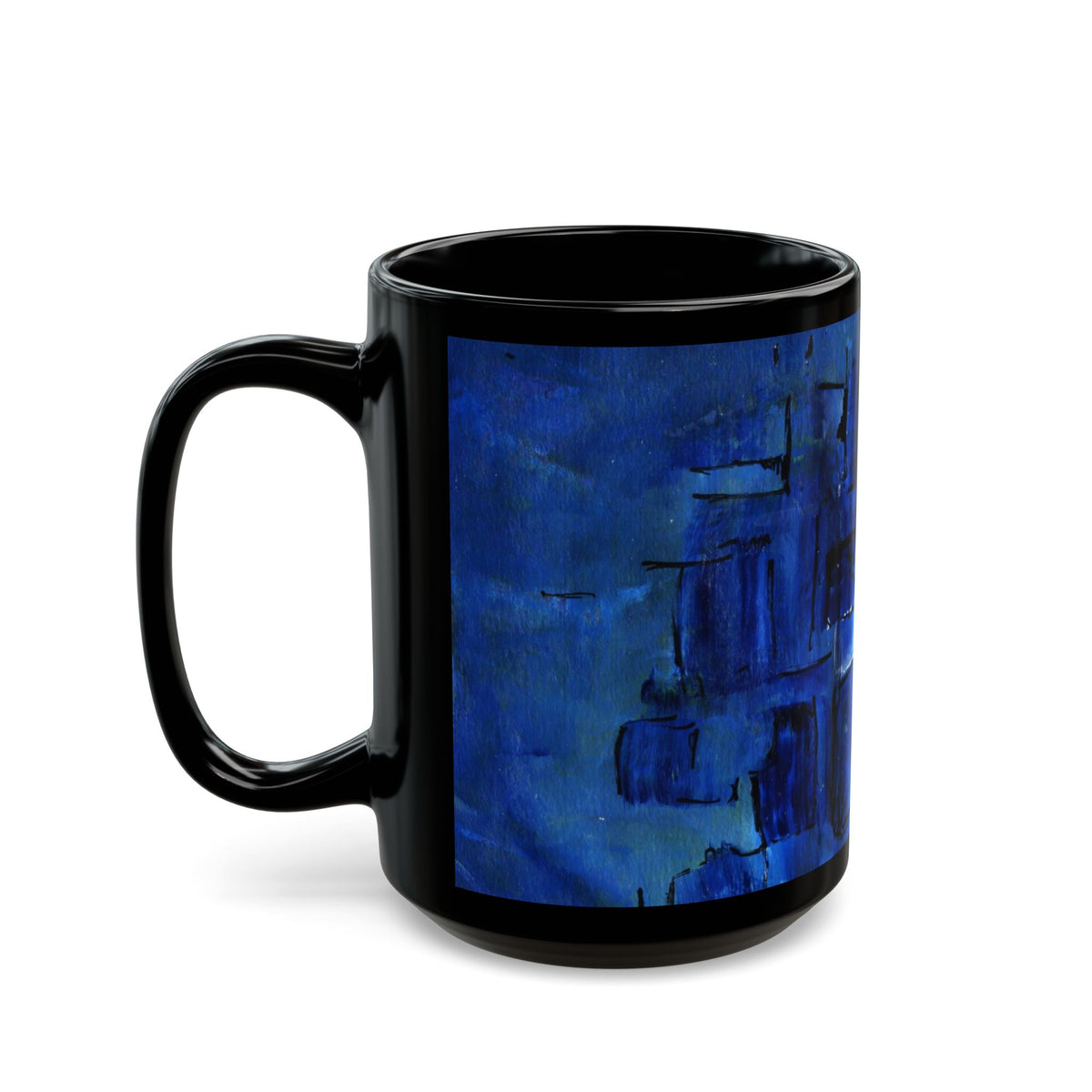 Blue Squares — Mug