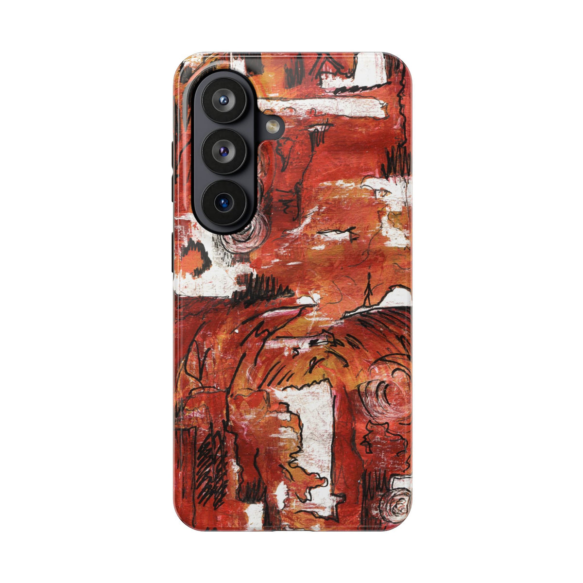 Red Waves — Phone Case