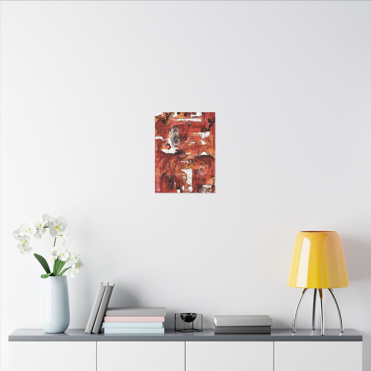 Red Waves — Canvas