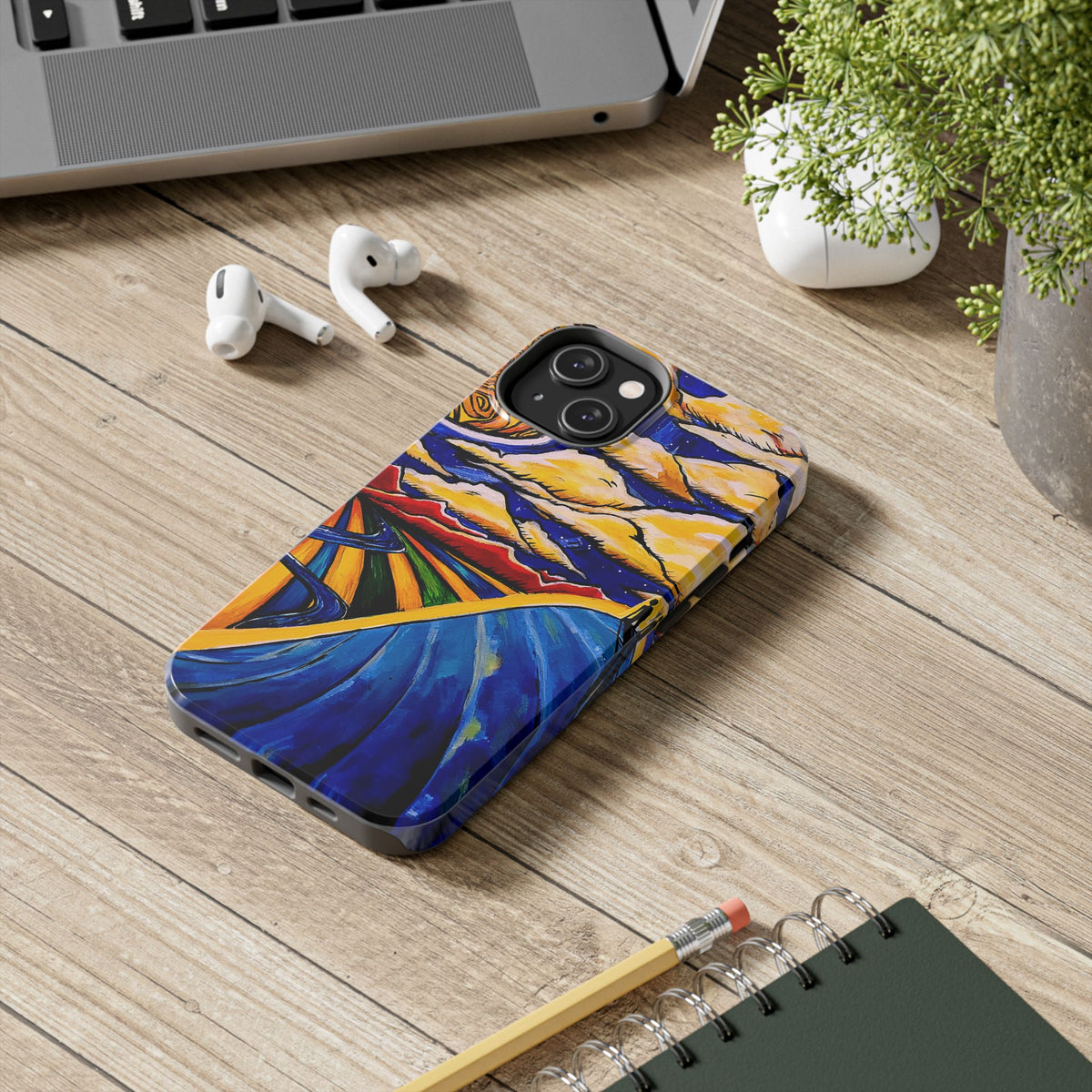 Two People on a Hill — Phone Case