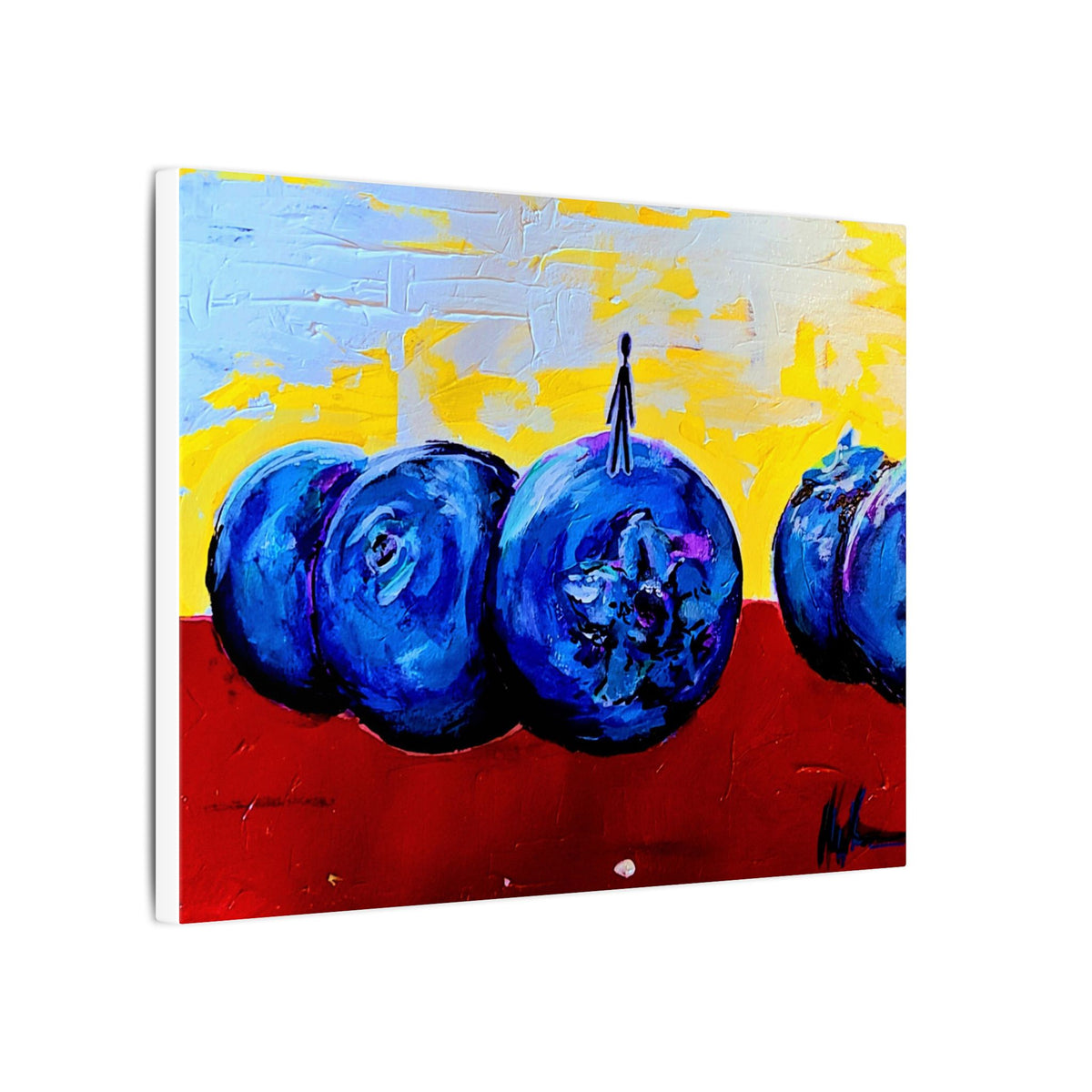 Man on the Blueberries — Canvas