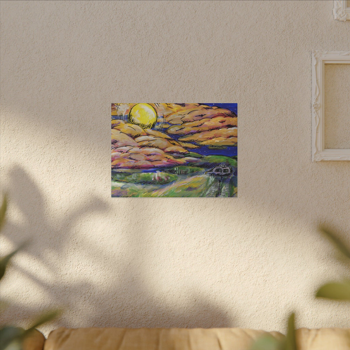 Car and Rabbit — Canvas