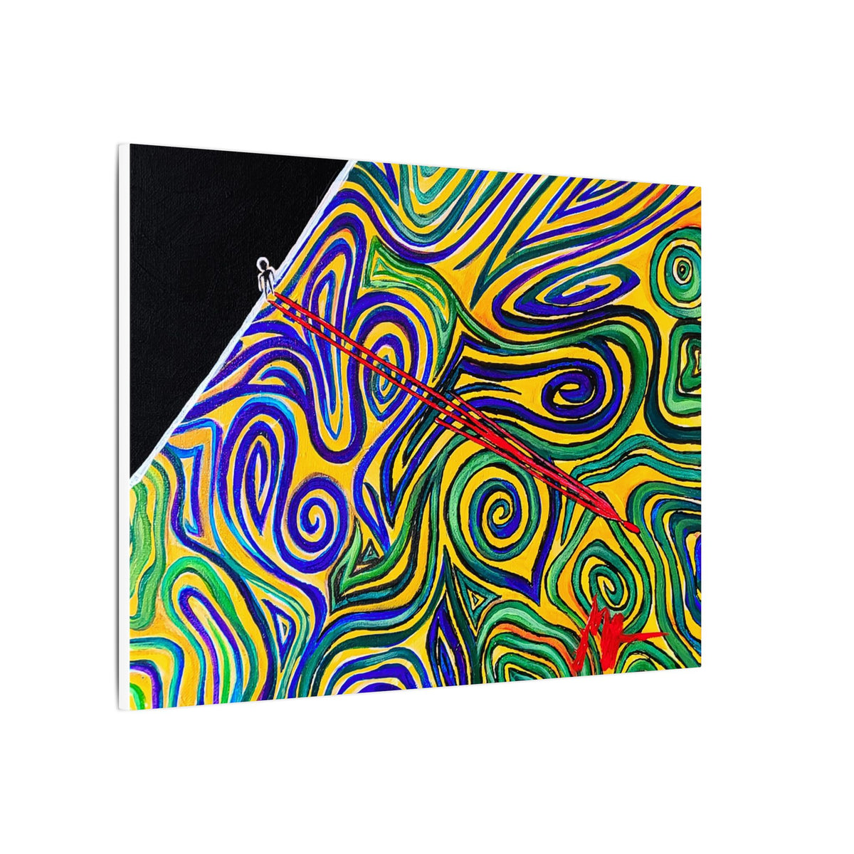 Looking Over the Edge — Canvas