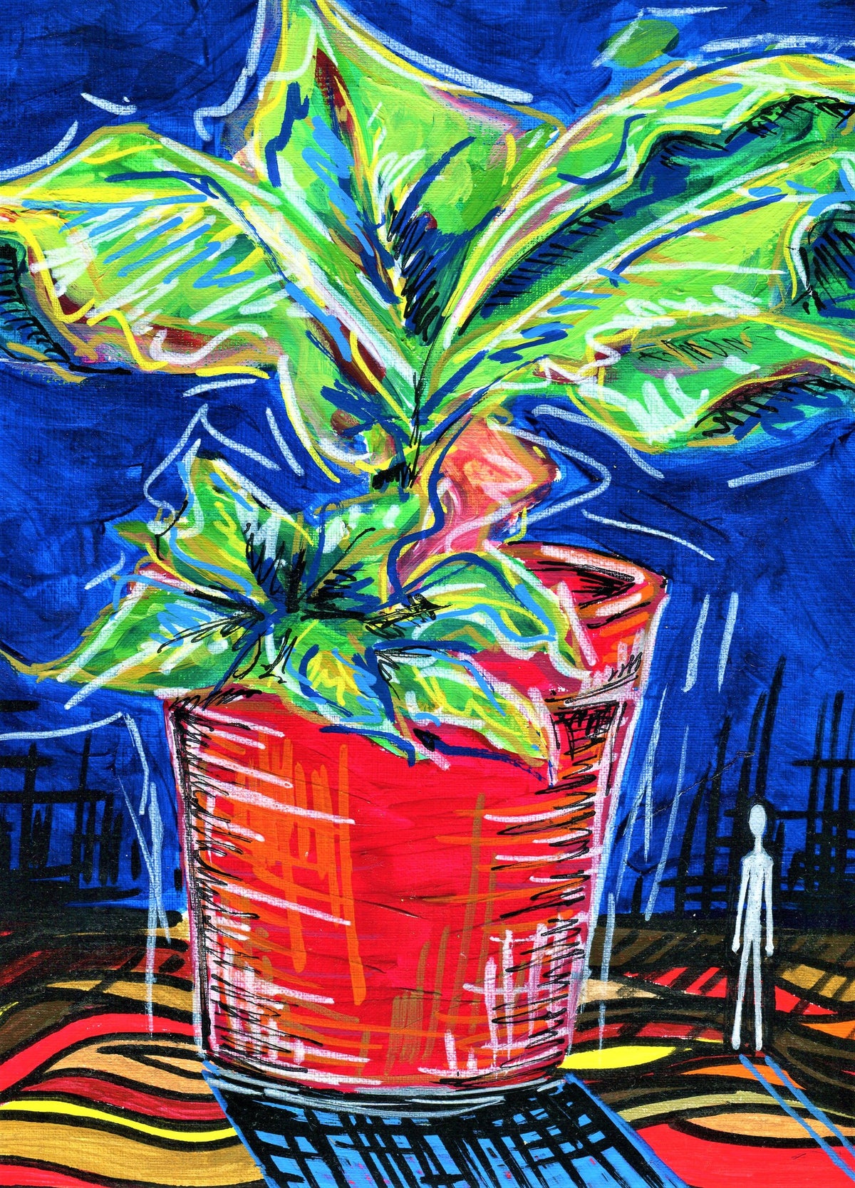 Banana Plant by Maria Popescu