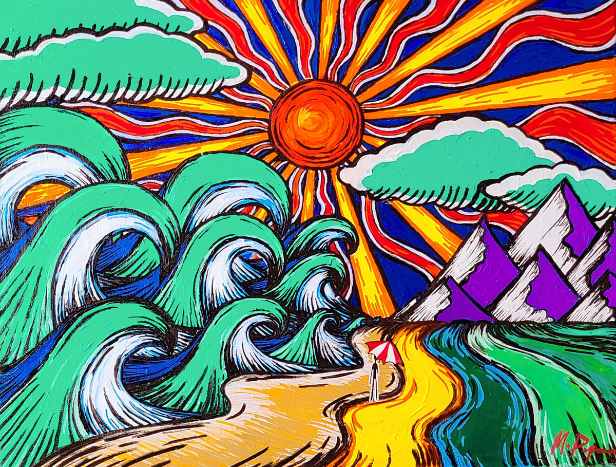 Beach Day by Maria Popescu