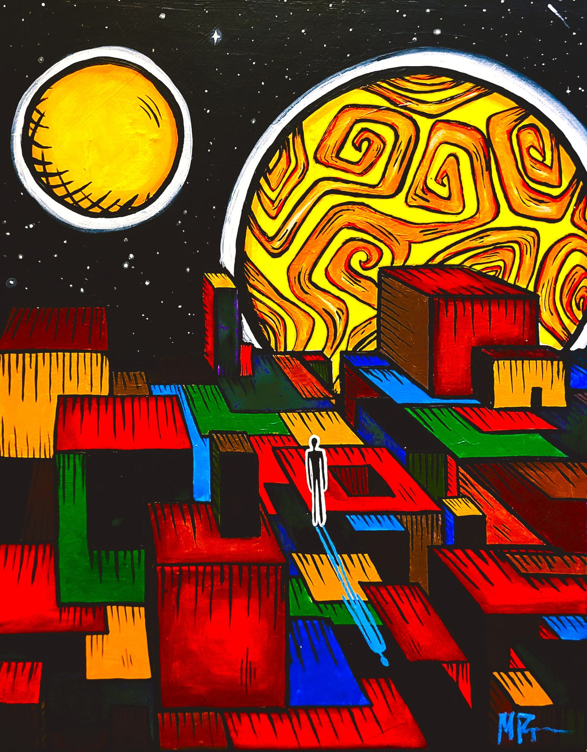 New Square World by Maria Popescu