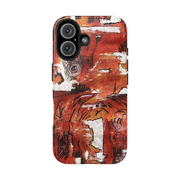 Red Waves — Phone Case